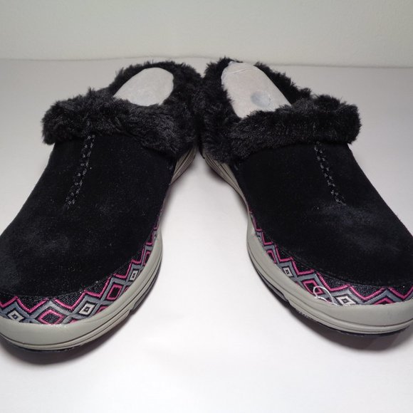 Ryka Size 7 Wide ADVENTURE Black Suede New Clogs - Picture 12 of 13